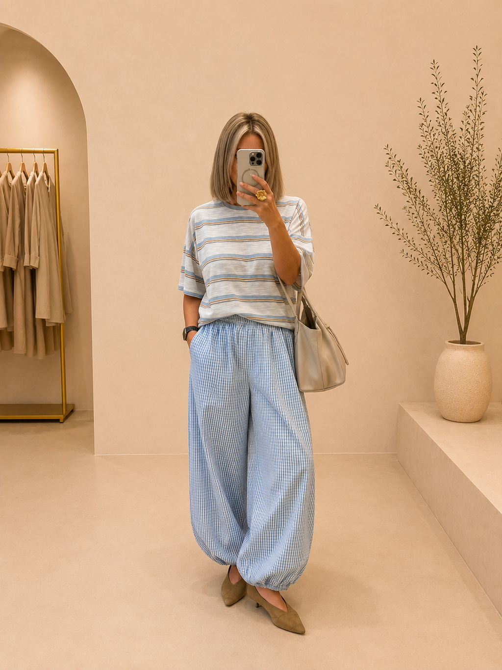 Pantalón Bombacho Vichy