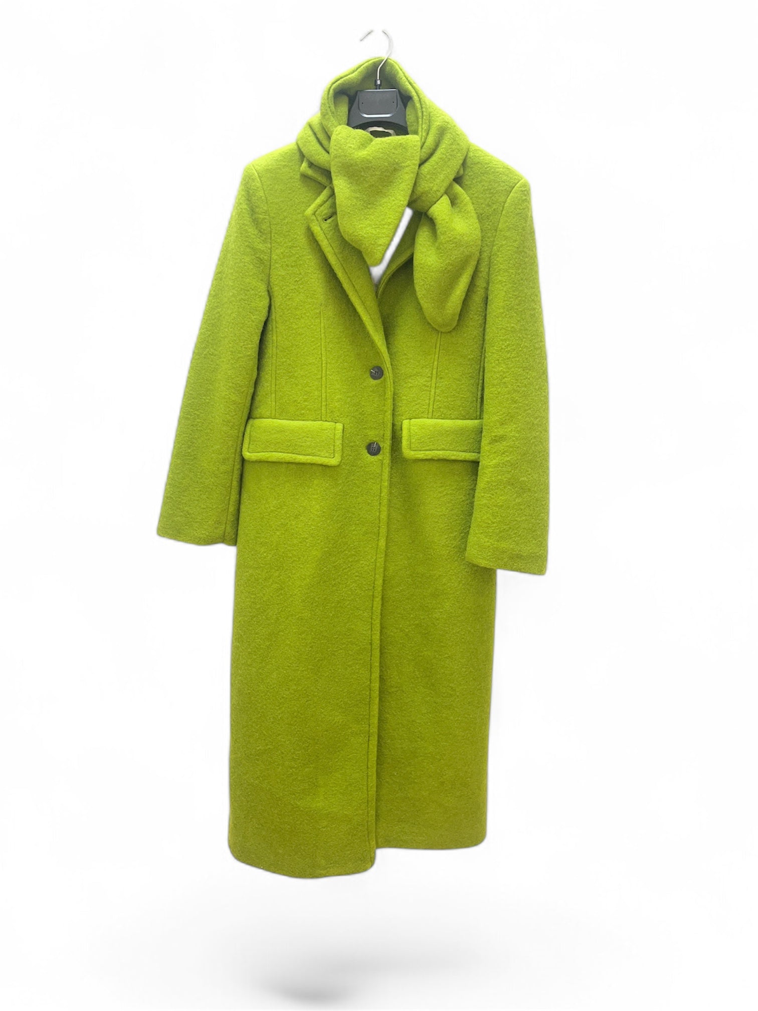 Abrigo paño verde
