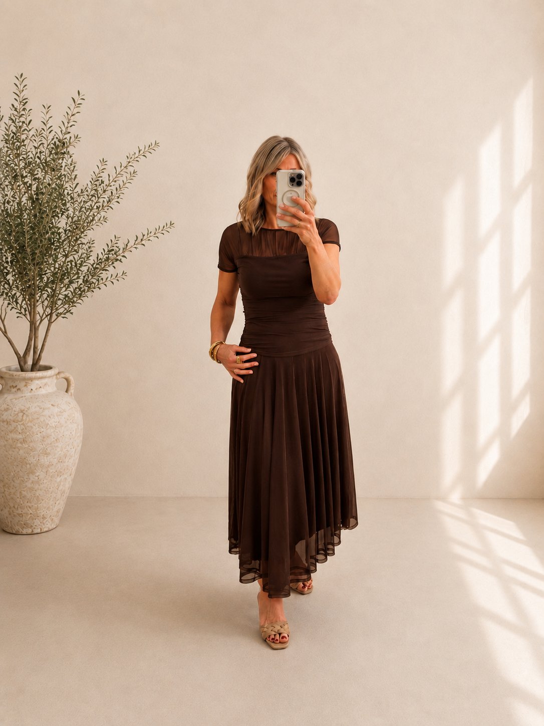 Vestido gasa Lu