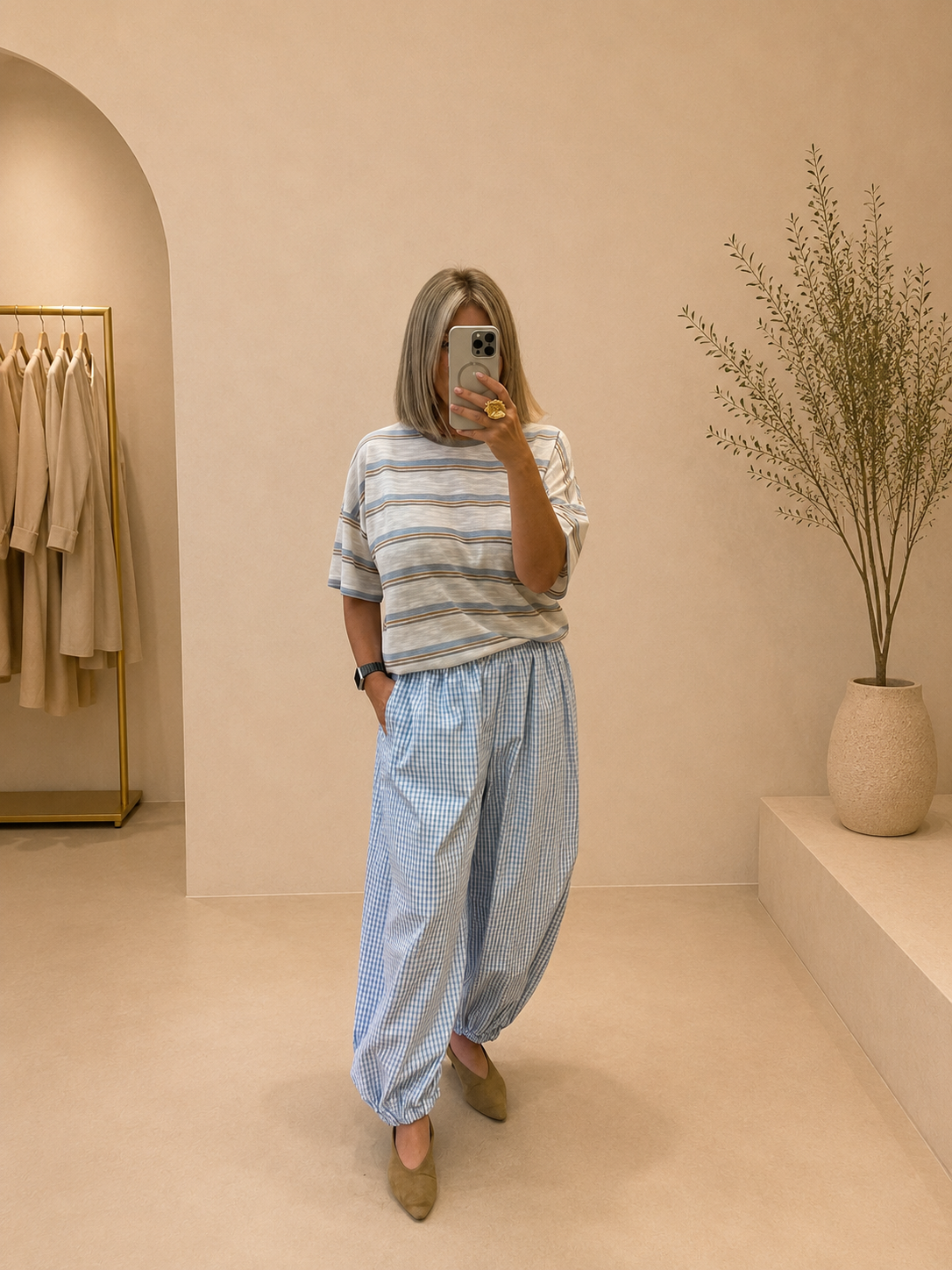 Pantalón Bombacho Vichy