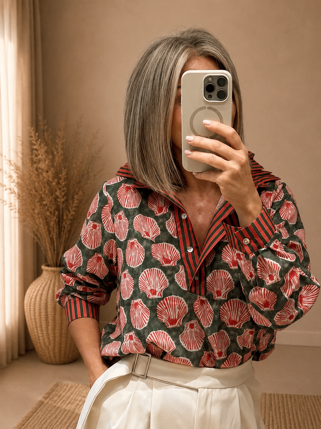 Camisa estampada ligera