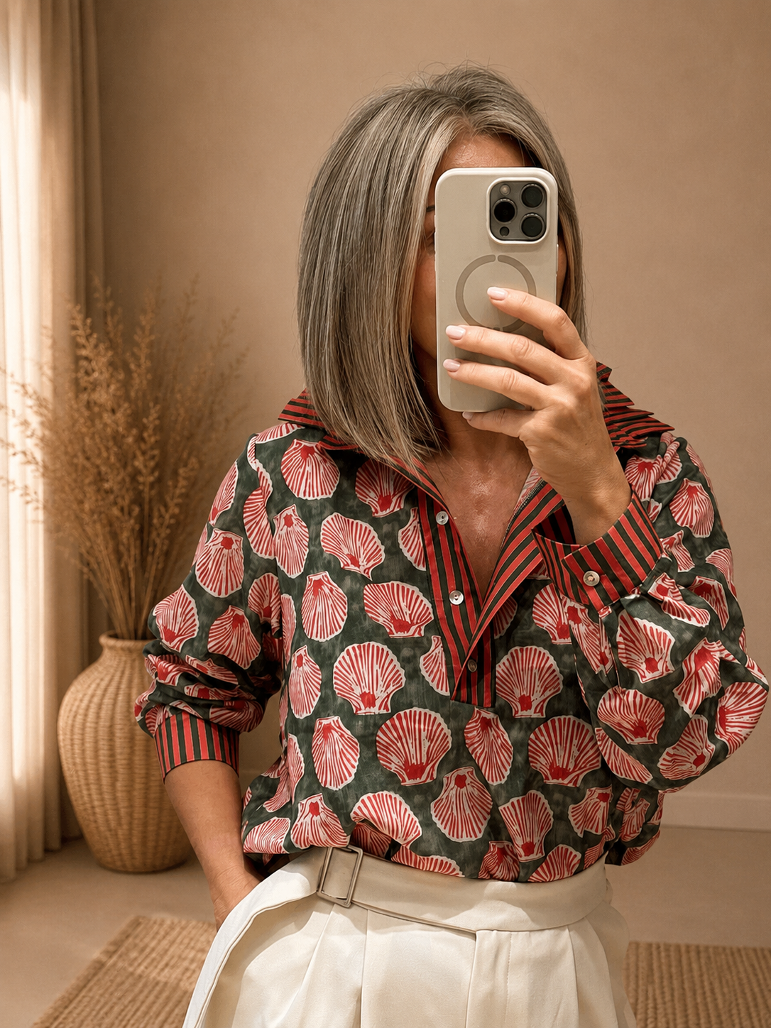Camisa estampada ligera