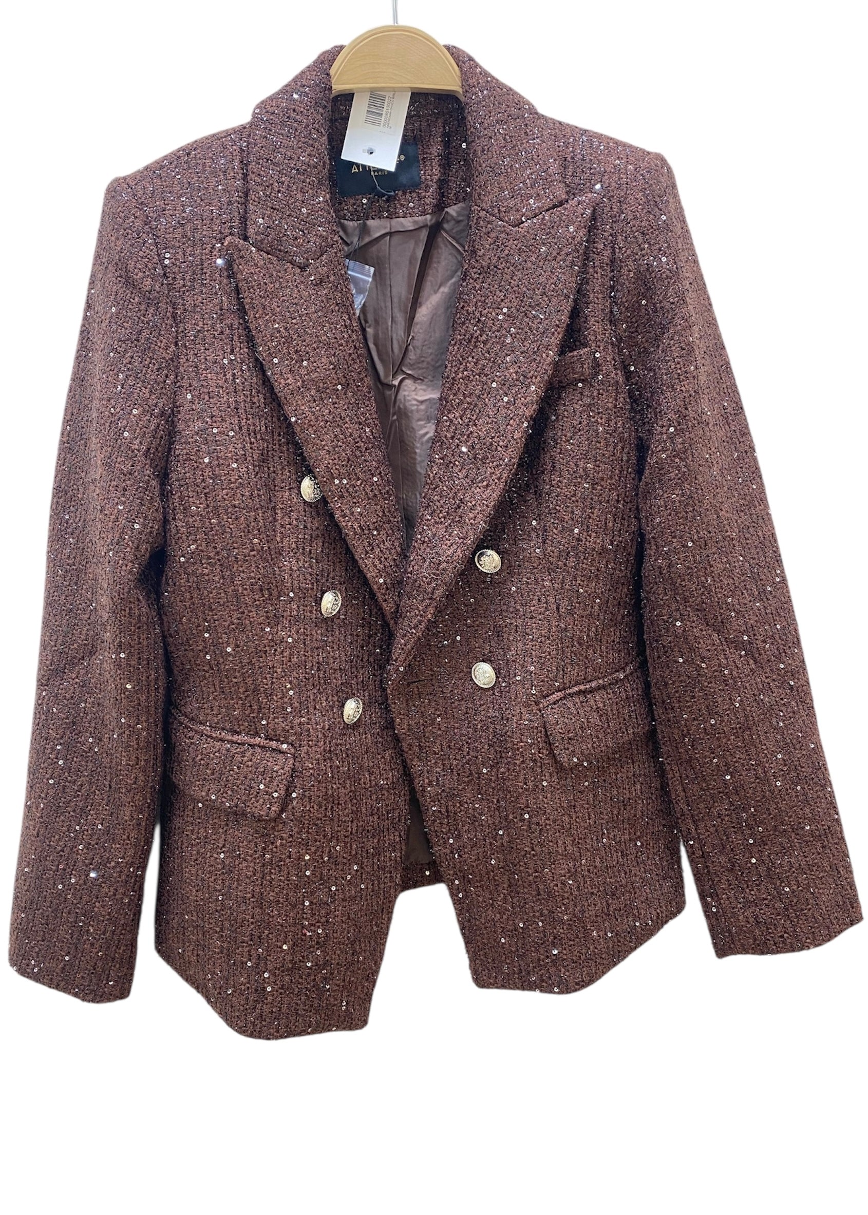 Blazer choco brillo