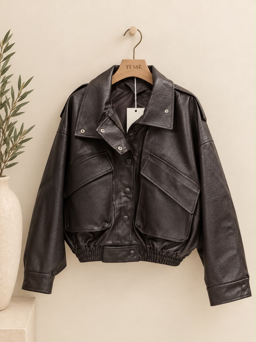 Bomber Ecopiel Marrón
