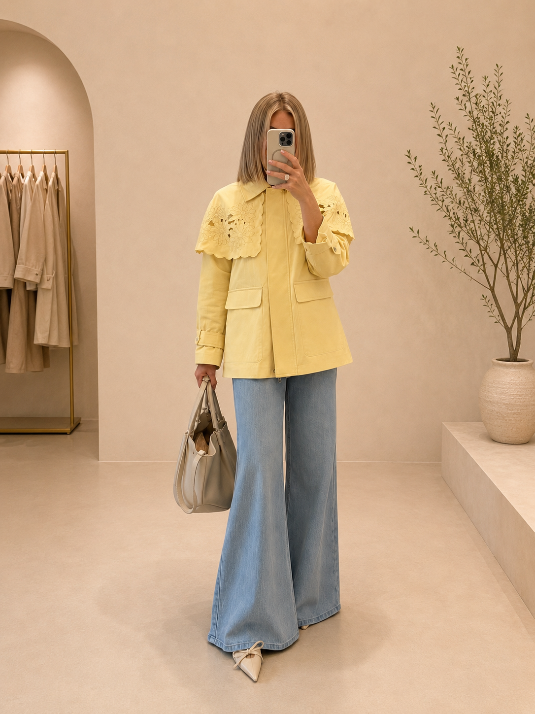 Gabardina Butter Cream Brisa