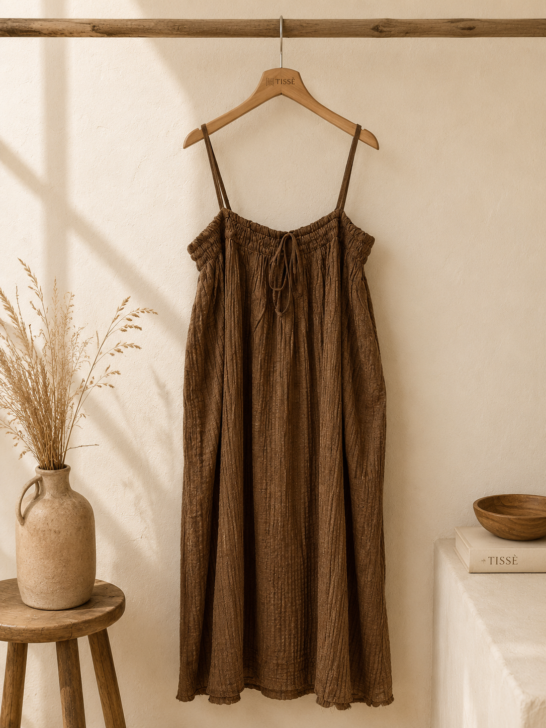 Vestido Tirante Marrón Tina